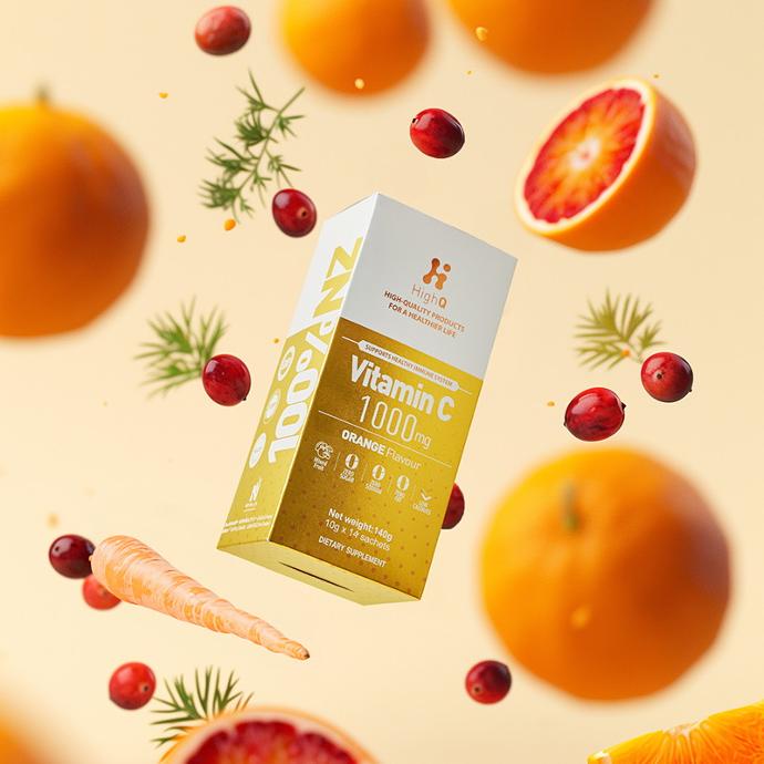 HighQ Vitamin C 1000mg Orange Flavour 10g x 14's